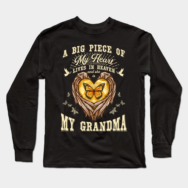 My Grandma is My Guardian Angel Long Sleeve T-Shirt by The Printee Co